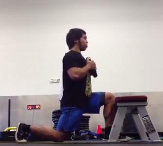 Goblet Split Squat - Anterior Knee Block