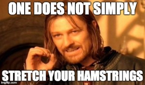 One Does Not Simply Stretch Your Hamstrings