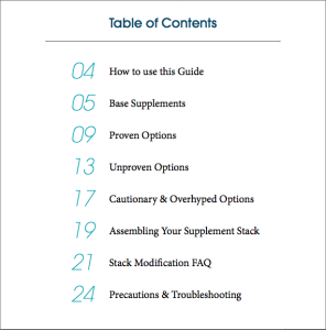 Table of Contents - Examine.com