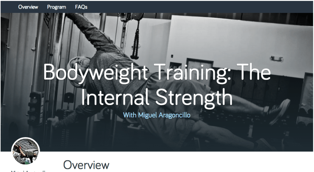 Bodyweight Training - The Internal Strength