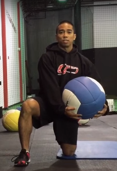 Half Kneeling Med Ball Scoop Toss